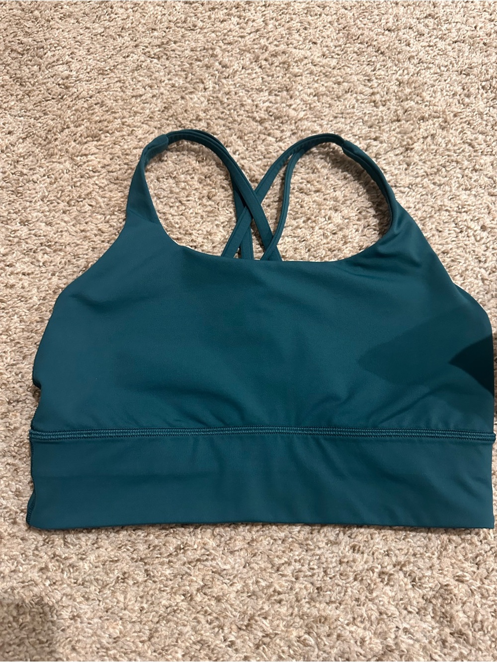 Lululemon Energy Longline Bra size 8 in color Storm Teal - Picture 8 of 9